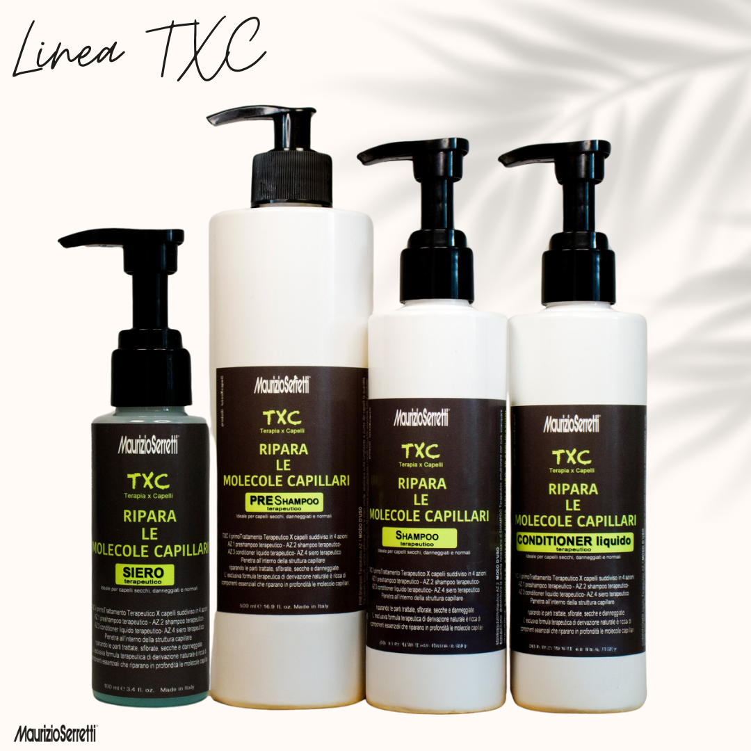 Abbinati TXC: Trattamento Completo per Capelli Danneggiati e Stressati