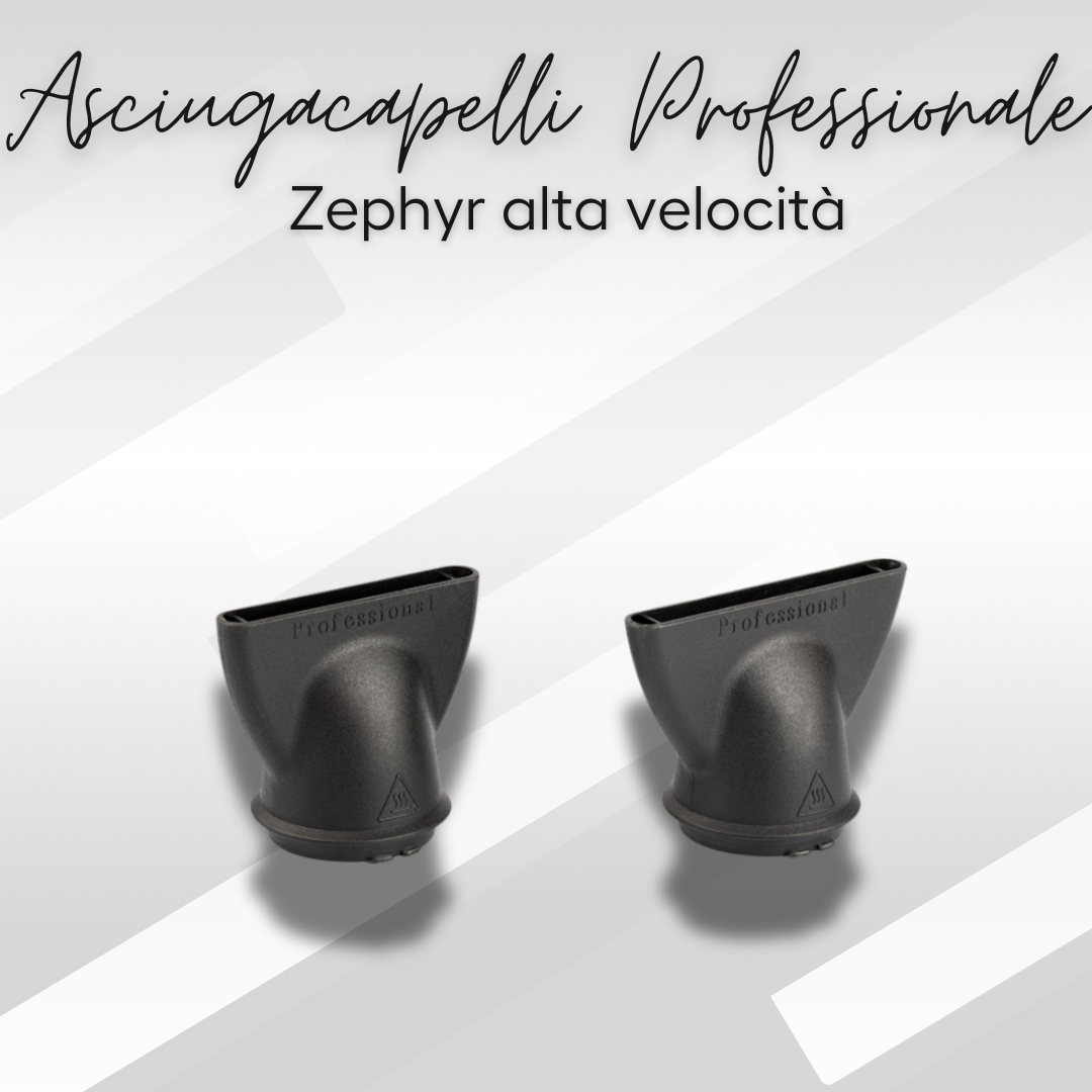 Zephyr -  Asciugacapelli Professionale ad Alta Velocità e Tecnologia Ionica