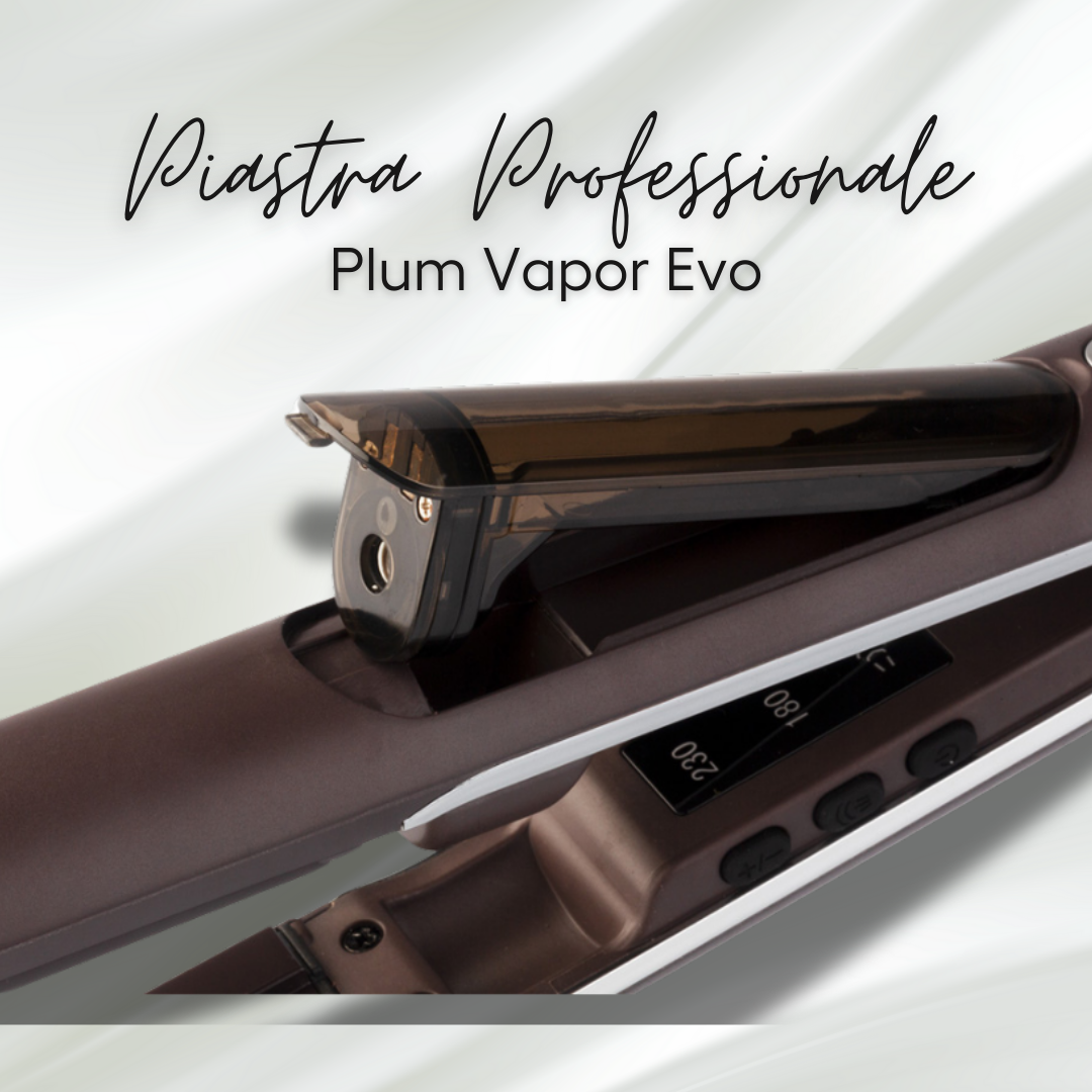 Piastra a Vapore Plum Vapor Evo per Capelli Lisci e Idratati