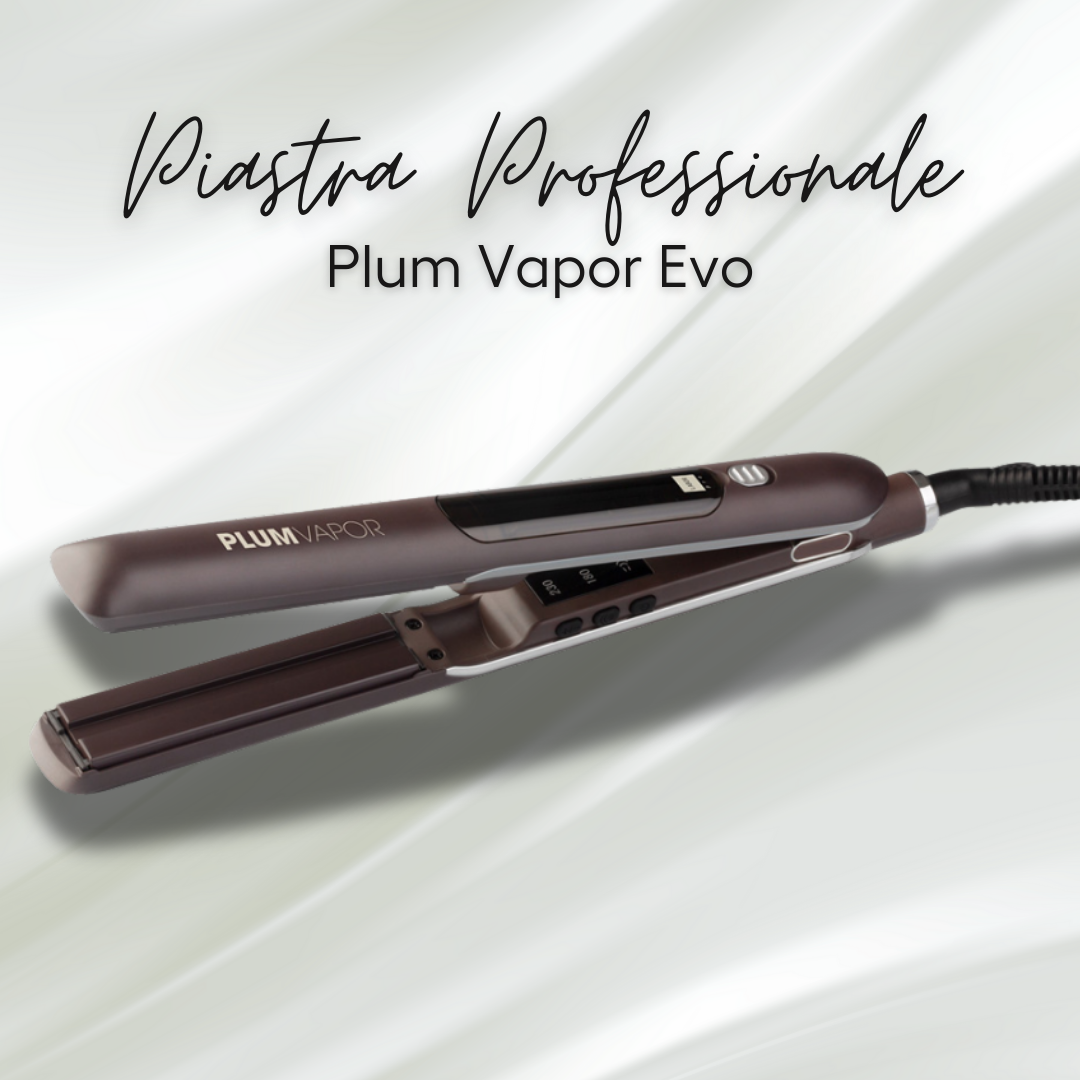Piastra a Vapore Plum Vapor Evo per Capelli Lisci e Idratati